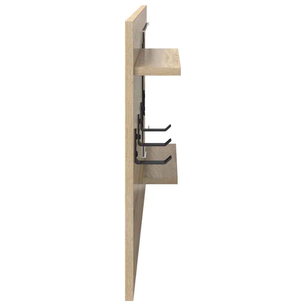 Wall-Mounted Coat Rack Wall-Mounted Sonoma Oak 90 x 10 x 50 cm