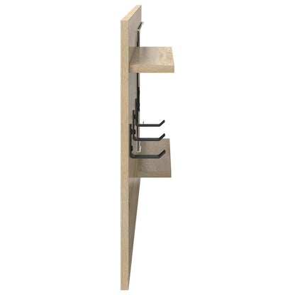 Wall-Mounted Coat Rack Wall-Mounted Sonoma Oak 90 x 10 x 50 cm
