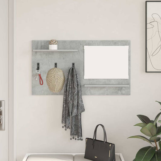 Wall-Mounted Coat Rack Wall-Mounted Concrete Grey