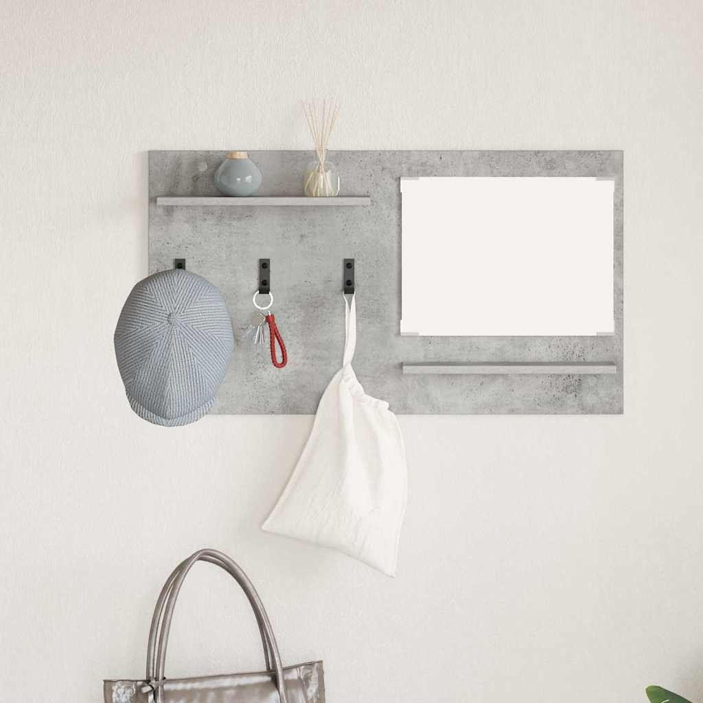Wall-Mounted Coat Rack Wall-Mounted Concrete Grey