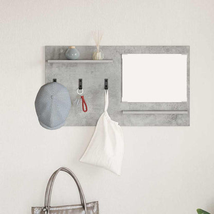Wall-Mounted Coat Rack Wall-Mounted Concrete Grey