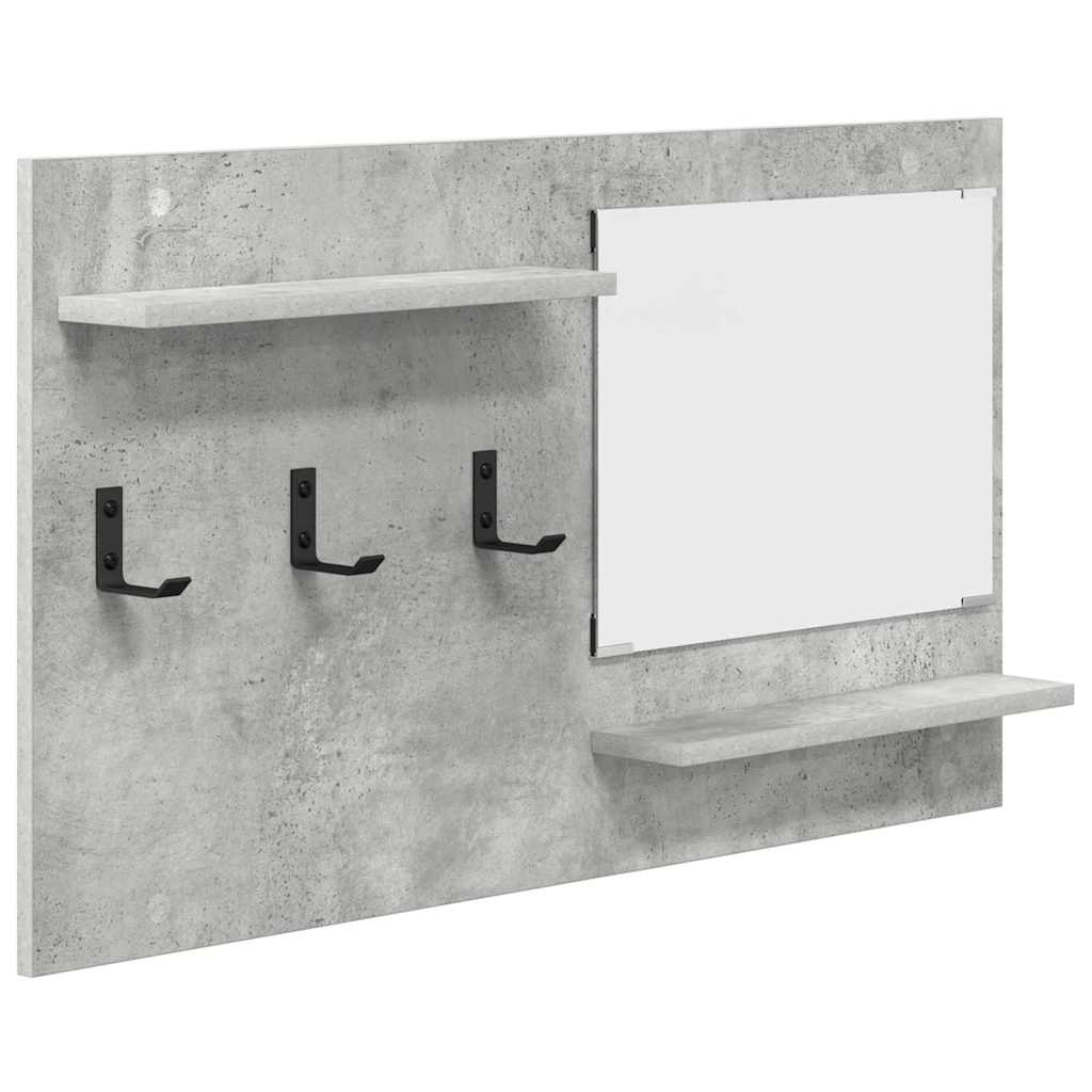Wall-Mounted Coat Rack Wall-Mounted Concrete Grey