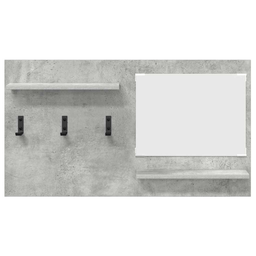 Wall-Mounted Coat Rack Wall-Mounted Concrete Grey
