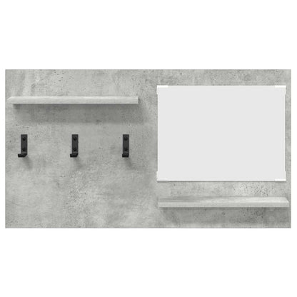 Wall-Mounted Coat Rack Wall-Mounted Concrete Grey
