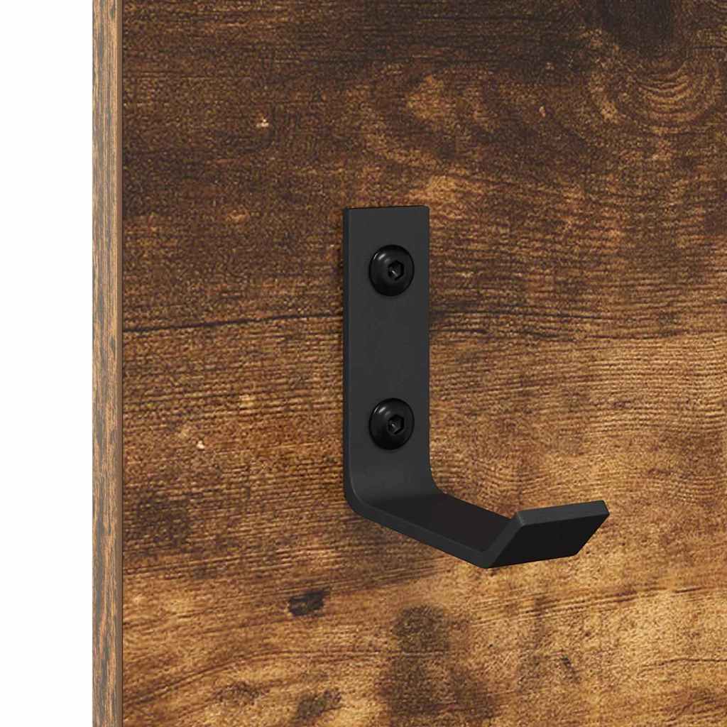 Wall-Mounted Coat Rack Wall-Mounted Smoked Oak 90 x 10 x 50 cm