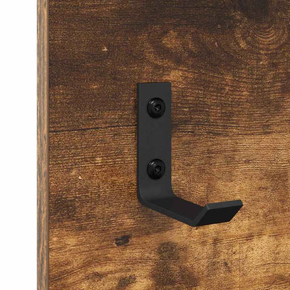 Wall-Mounted Coat Rack Wall-Mounted Smoked Oak 90 x 10 x 50 cm