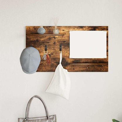 Wall-Mounted Coat Rack Wall-Mounted Smoked Oak 90 x 10 x 50 cm