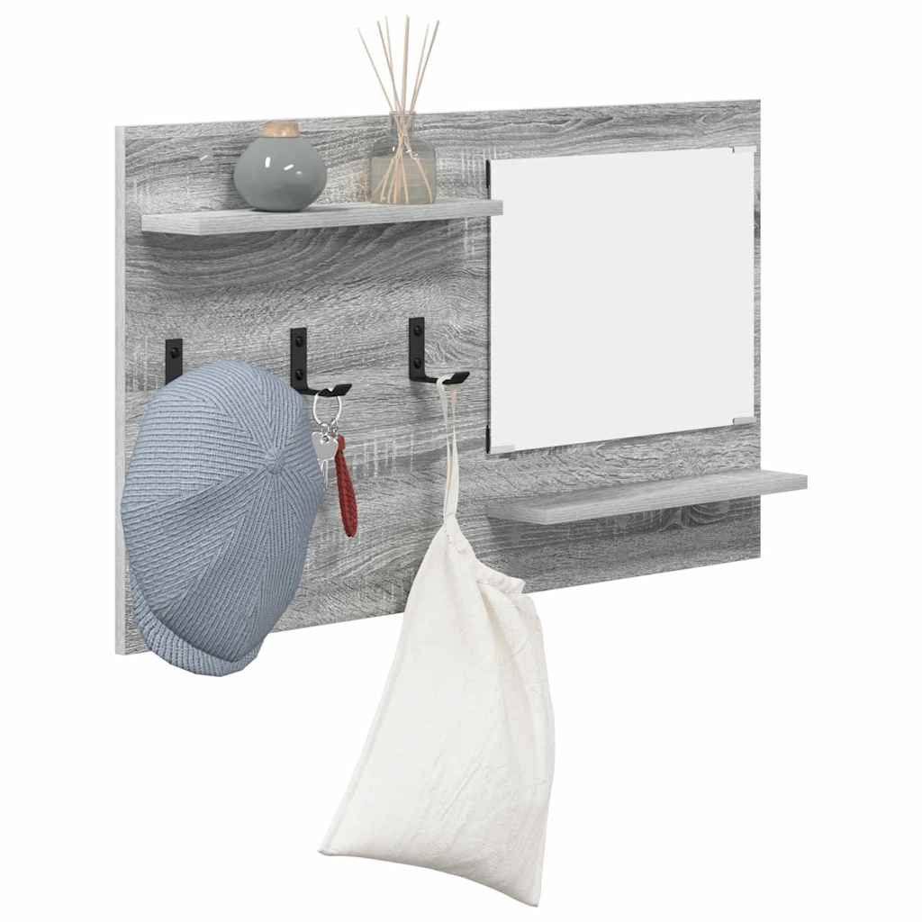 Wall-Mounted Coat Rack Wall-Mounted Grey Sonoma 90 x 10 x 50 cm