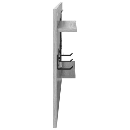 Wall-Mounted Coat Rack Wall-Mounted Grey Sonoma 90 x 10 x 50 cm