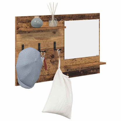 Wall-Mounted Coat Rack Old Wood 90 x 10 x 50 cm Engineered wood