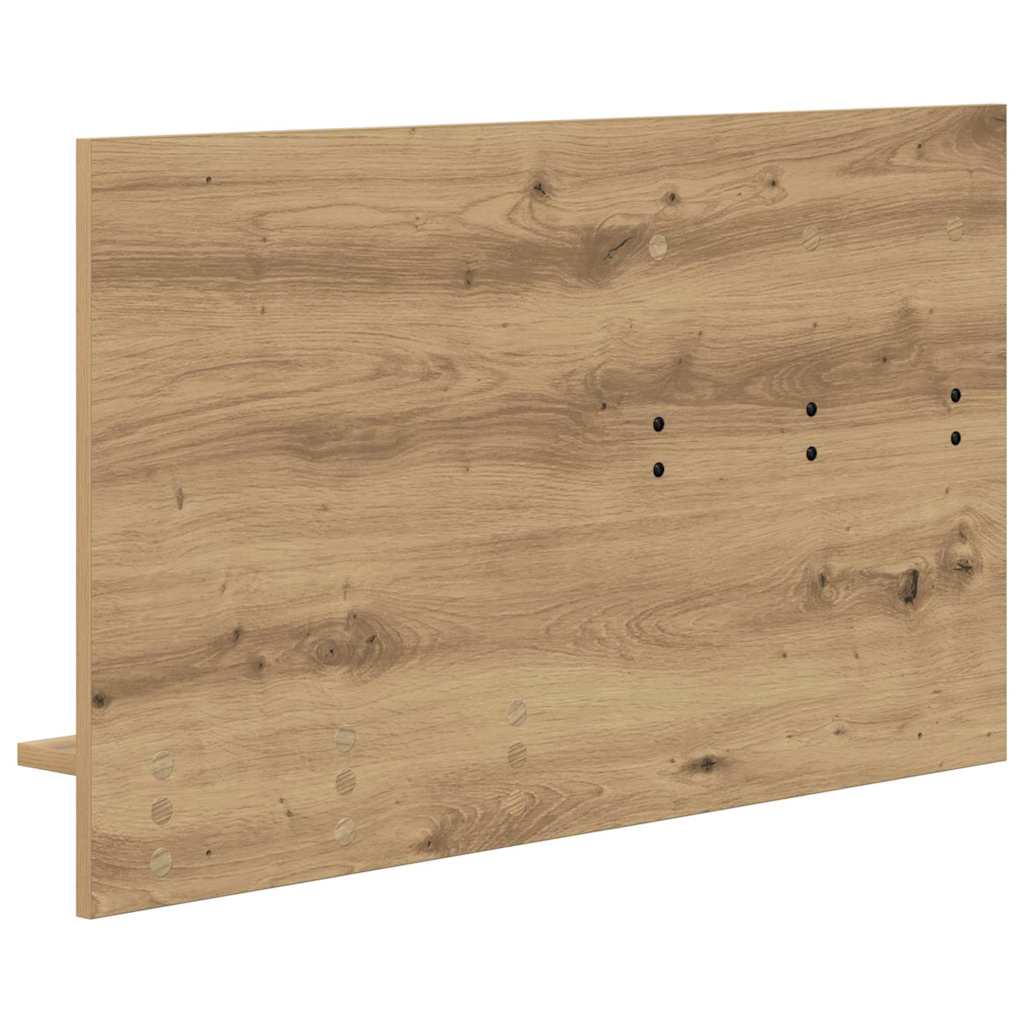 Wall-Mounted Coat Rack with Shelf Artisan Oak 90 x 10 x 50 cm