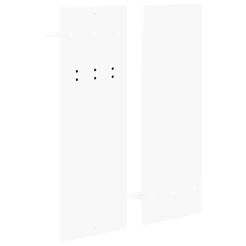 Wall-Mounted Coat Rack White 70 x 10 x 90 cm Engineered wood