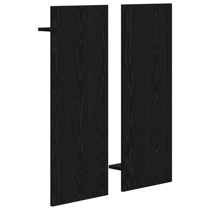 Wall-Mounted Coat Rack Wall-Mounted Black Oak 70 x 10 x 90 cm