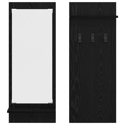 Wall-Mounted Coat Rack Wall-Mounted Black Oak 70 x 10 x 90 cm