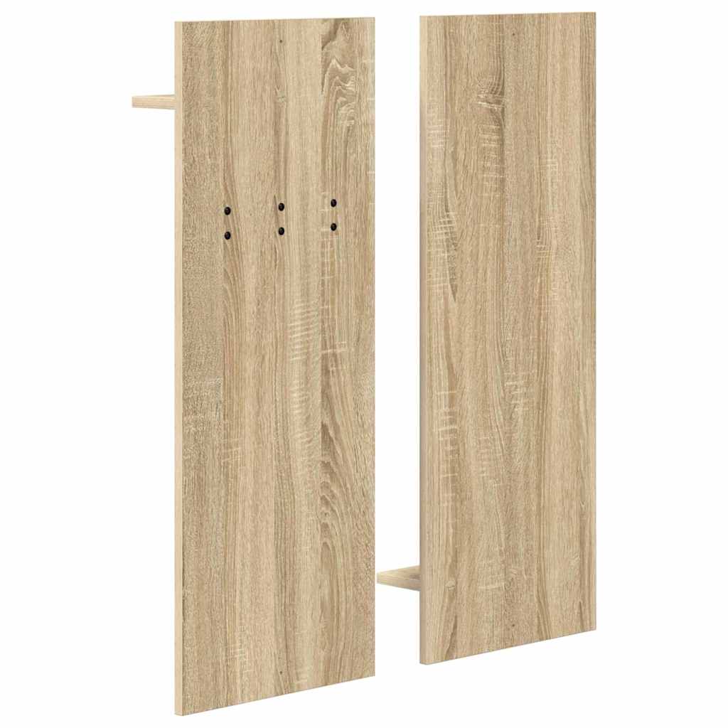 Wall-Mounted Coat Rack with Shelf Sonoma Oak 70 x 10 x 90 cm