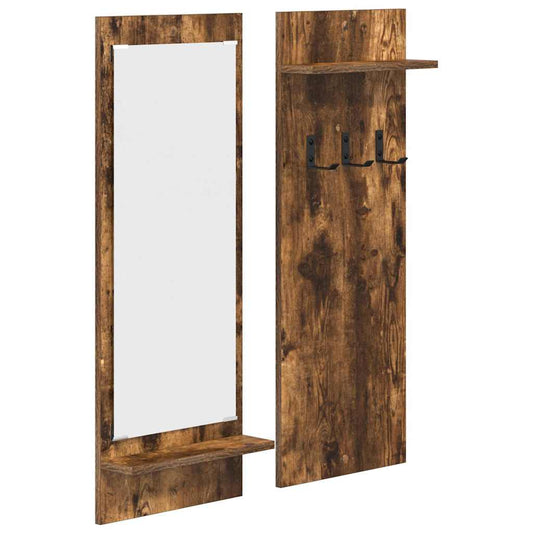 Wall-Mounted Coat Rack Wall-Mounted Smoked Oak 70 x 10 x 90 cm