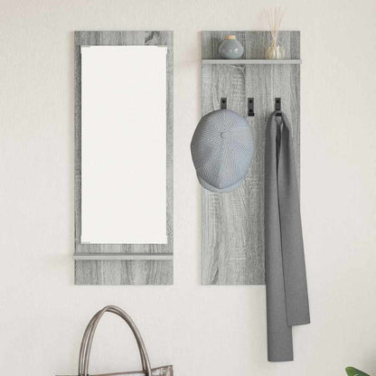Wall-Mounted Coat Rack Wall-Mounted Grey Sonoma 70 x 10 x 90 cm