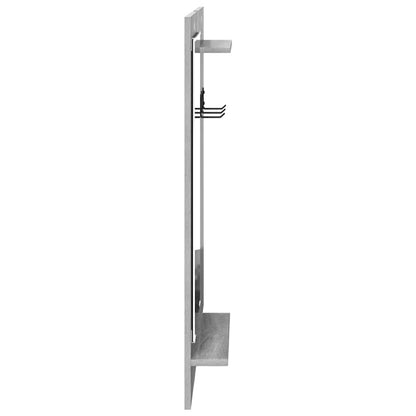 Wall-Mounted Coat Rack with Shelf Grey Sonoma 70 x 10 x 90 cm