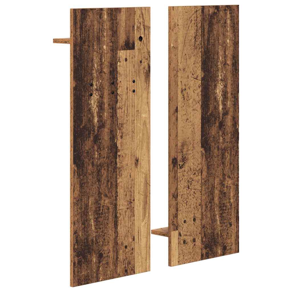 Wall-Mounted Coat Rack Old Wood 70 x 10 x 90 cm Engineered wood