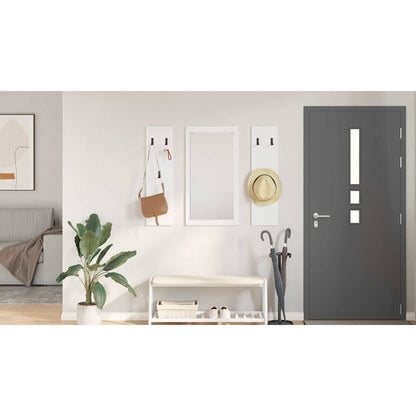 Wall-Mounted Coat Rack White 96 x 1.5 x 90 cm Engineered wood