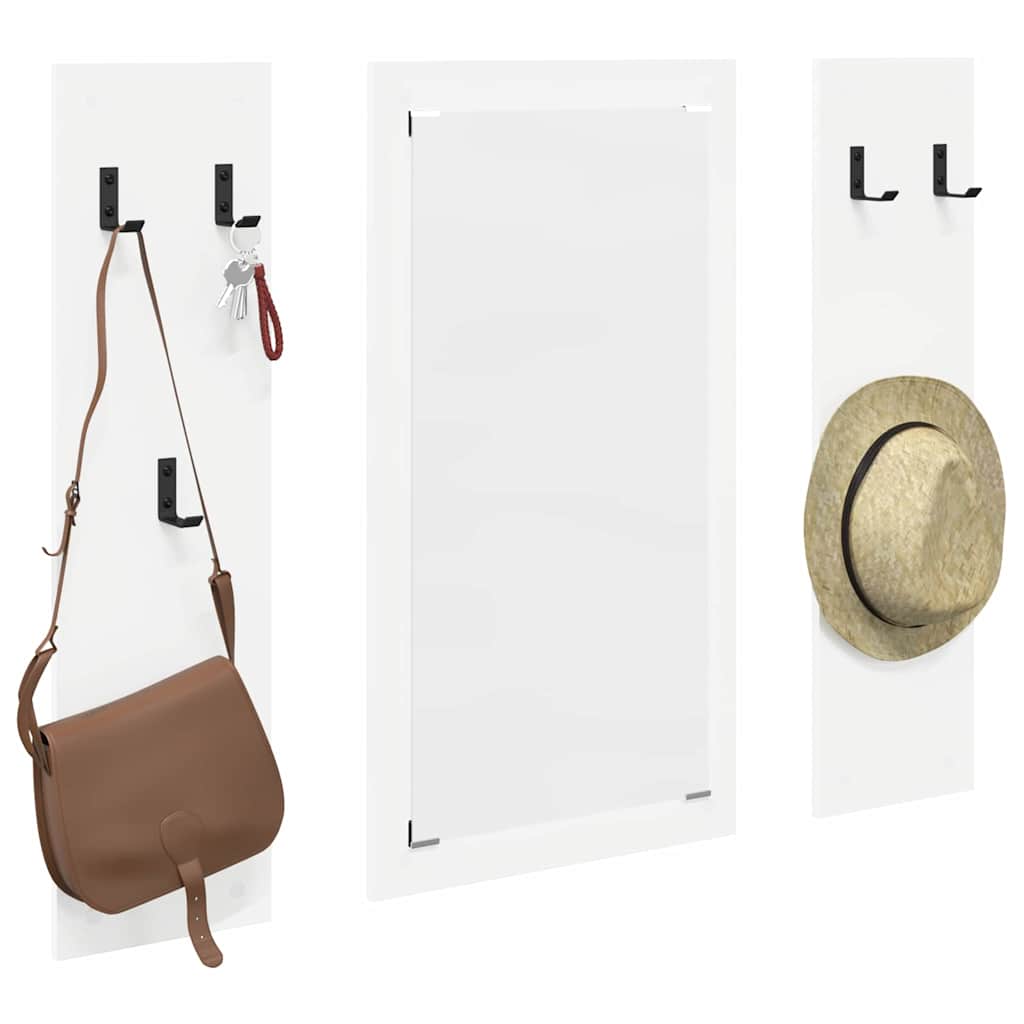 Wall-Mounted Coat Rack Wall-Mounted White 96 x 1.5 x 90 cm
