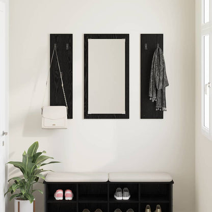 Wall-Mounted Coat Rack Wall-Mounted Black Oak 96 x 1.5 x 90 cm