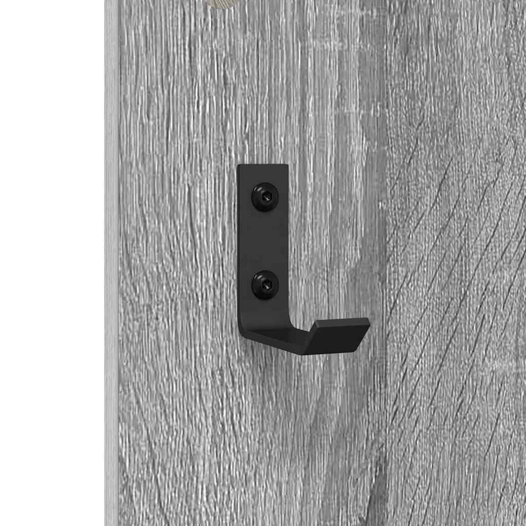 Wall-Mounted Coat Rack Wall-Mounted Grey Sonoma Engineered wood