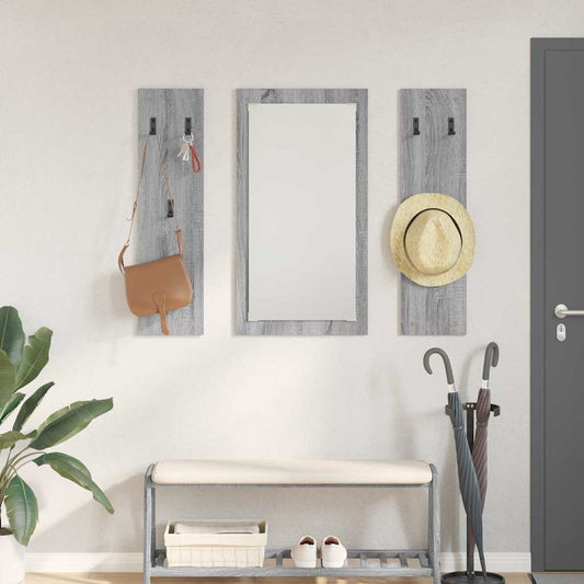 Wall-Mounted Coat Rack Wall-Mounted Grey Sonoma Engineered wood