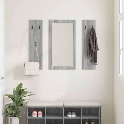 Wall-Mounted Coat Rack Wall-Mounted Grey Sonoma Engineered wood