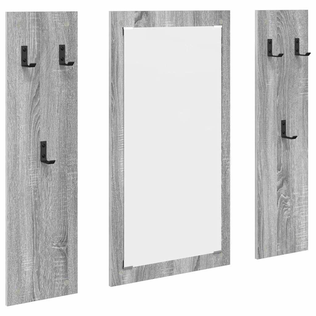 Wall-Mounted Coat Rack Wall-Mounted Grey Sonoma Engineered wood