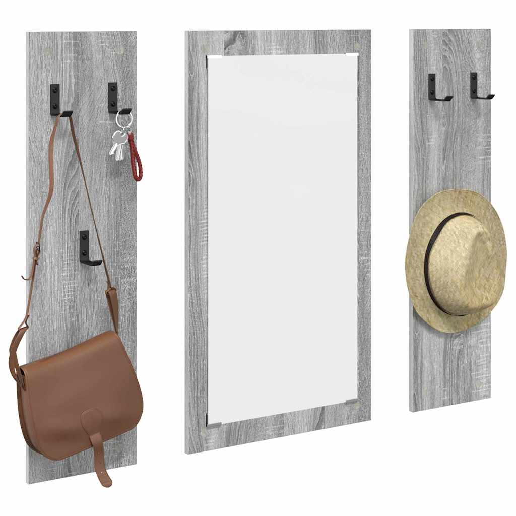Wall-Mounted Coat Rack Wall-Mounted Grey Sonoma Engineered wood