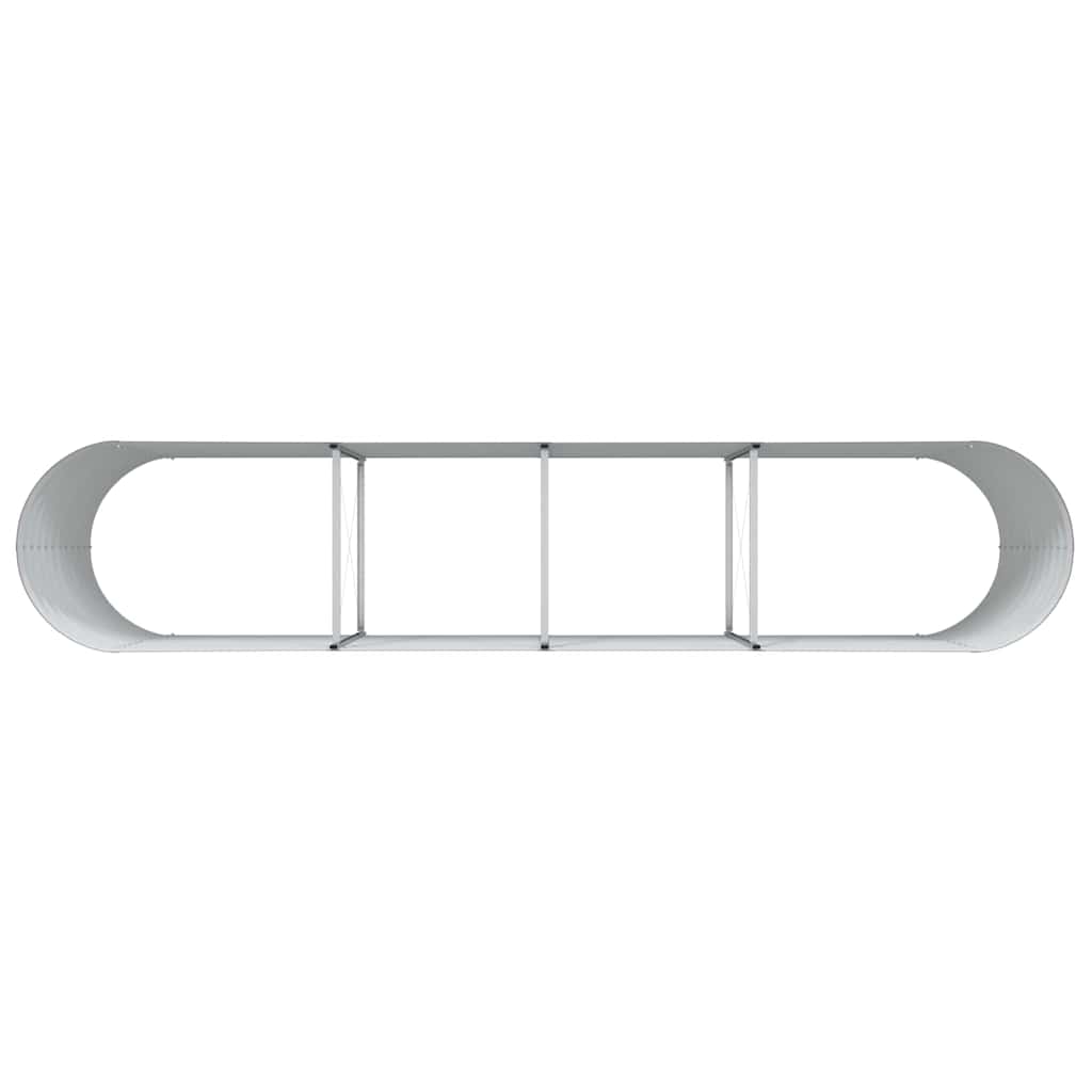 Raised Bed Brown 400 x 80 x 81 cm Steel