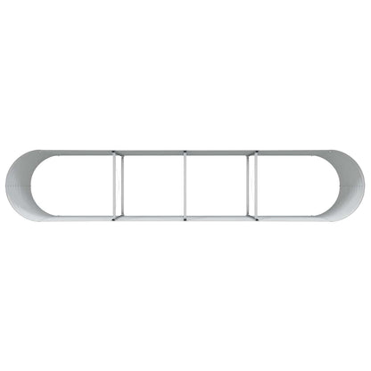 Raised Bed Brown 400 x 80 x 81 cm Steel