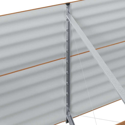 Raised Bed Brown 320 x 80 x 81 cm Steel