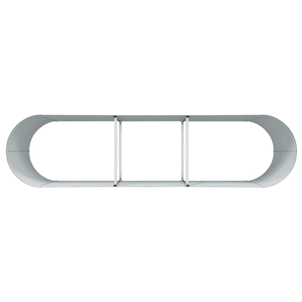 Raised Bed Brown 320 x 80 x 81 cm Steel