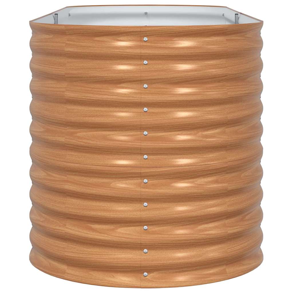 Raised Bed Brown 240 x 80 x 81 cm Steel