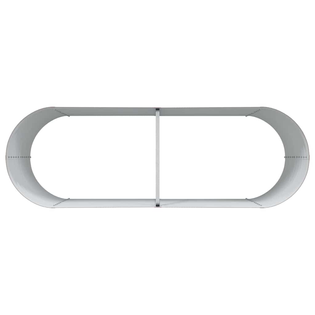 Raised Bed Brown 240 x 80 x 81 cm Steel