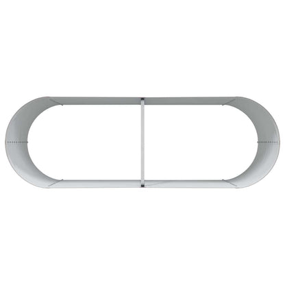 Raised Bed Brown 240 x 80 x 81 cm Steel