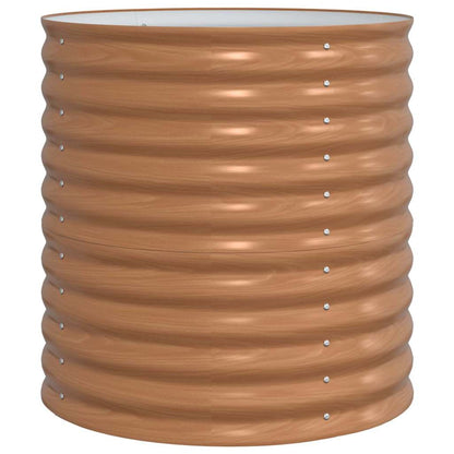 Raised Bed Brown 80 x 80 x 81 cm Steel