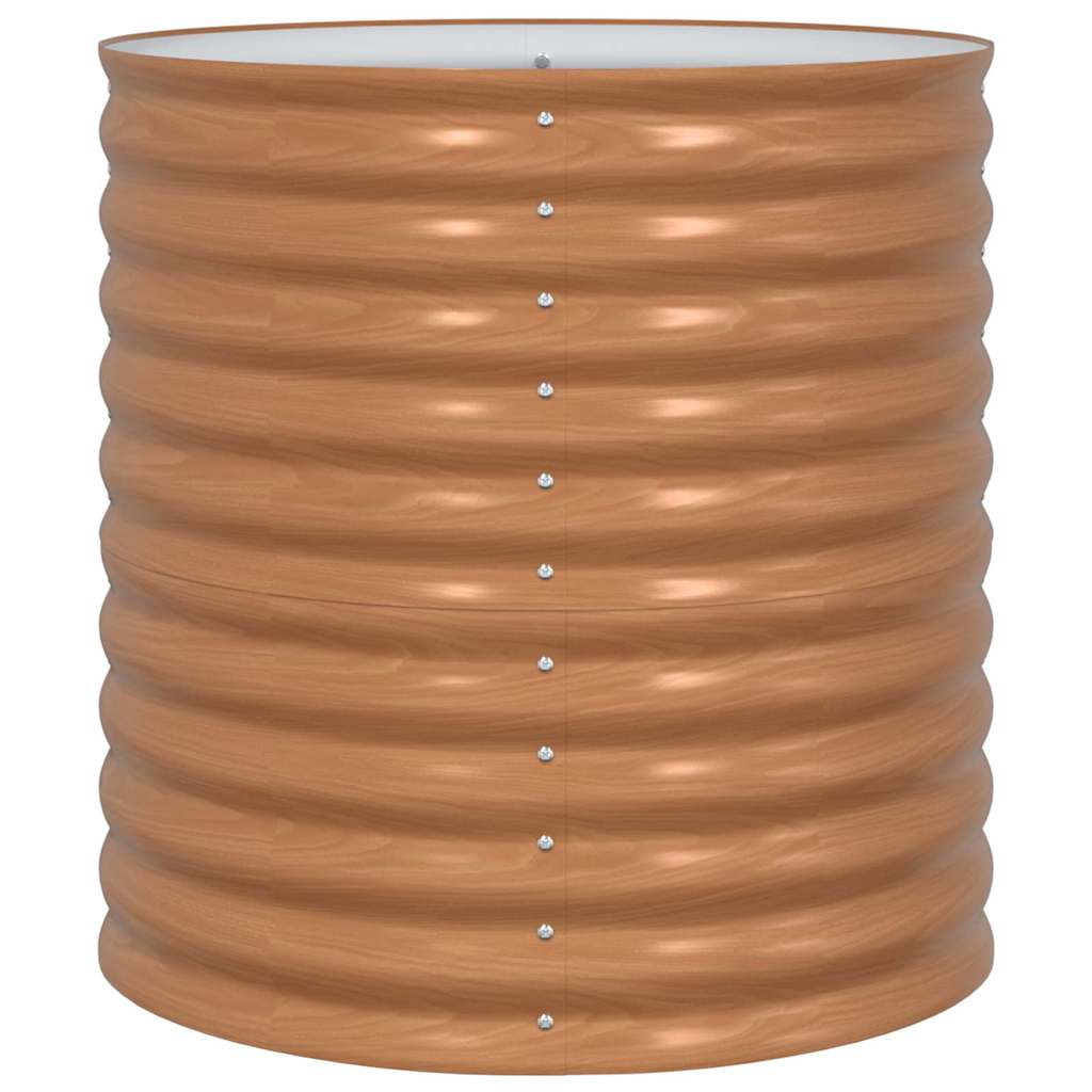 Raised Bed Brown 80 x 80 x 81 cm Steel