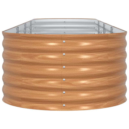 Raised Bed Brown 400 x 80 x 44 cm Steel