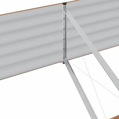 Raised Bed Brown 320 x 80 x 44 cm Steel