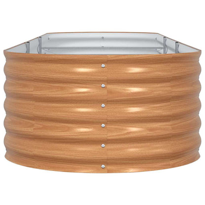 Raised Bed Brown 320 x 80 x 44 cm Steel
