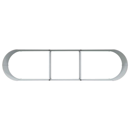 Raised Bed Brown 320 x 80 x 44 cm Steel