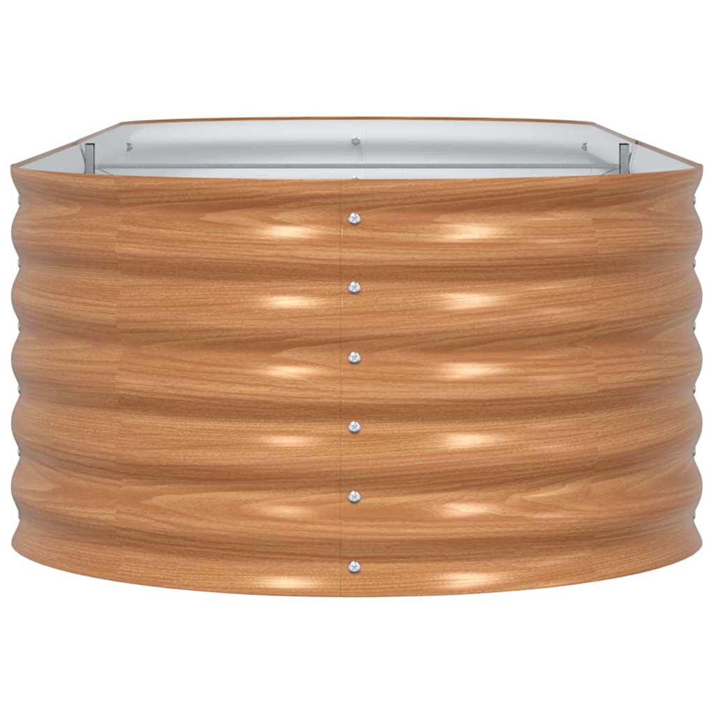 Raised Bed Brown 240 x 80 x 44 cm Steel