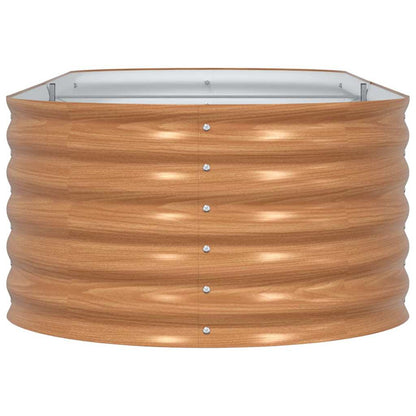 Raised Bed Brown 240 x 80 x 44 cm Steel