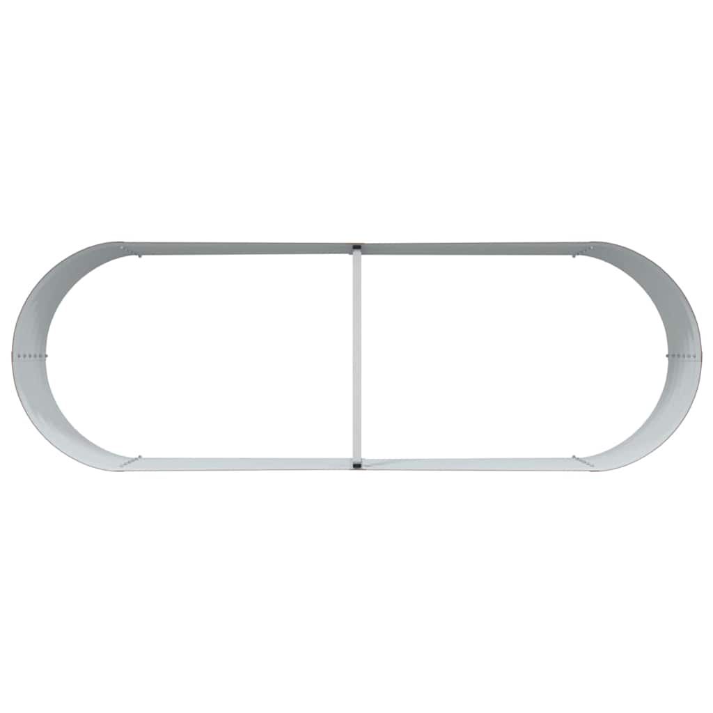 Raised Bed Brown 240 x 80 x 44 cm Steel