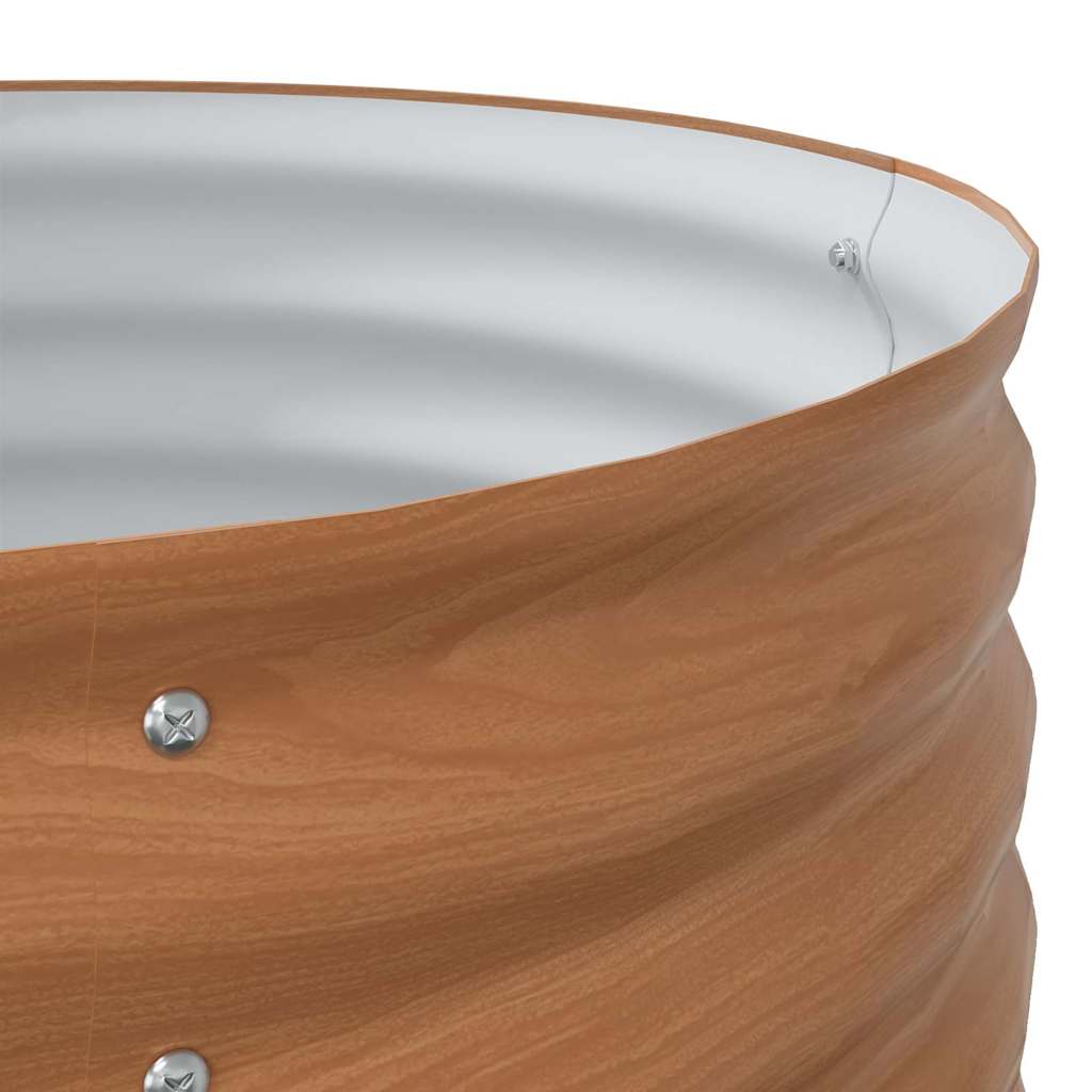 Raised Bed Brown 160 x 80 x 44 cm Steel