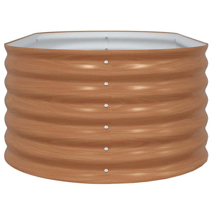 Raised Bed Brown 160 x 80 x 44 cm Steel