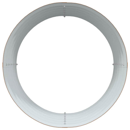 Raised Bed Brown 80 x 80 x 44 cm Steel